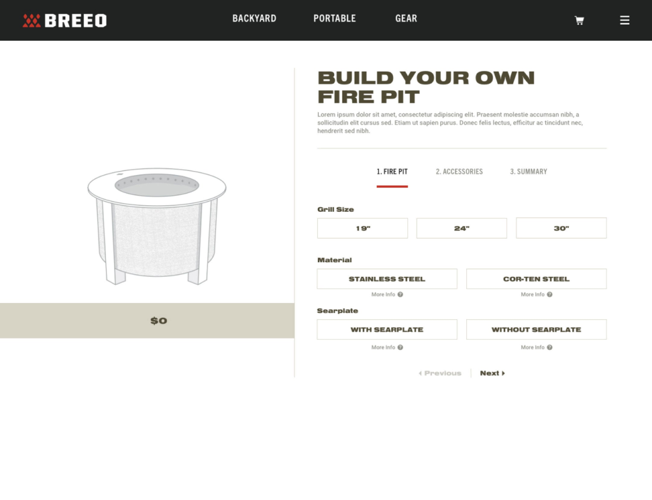 Fire pit builder